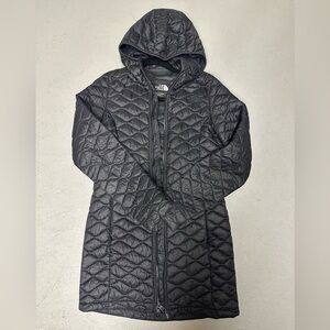 The North Face Black Quilted Hooded Jacket